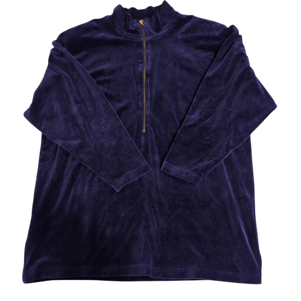 Classiques Sport Nordstrom valor top, pullover, 1/4 zip, purple, NWT, sz Lg